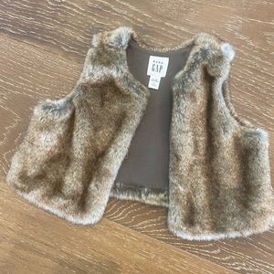 Baby Gap infant faux fur vest
